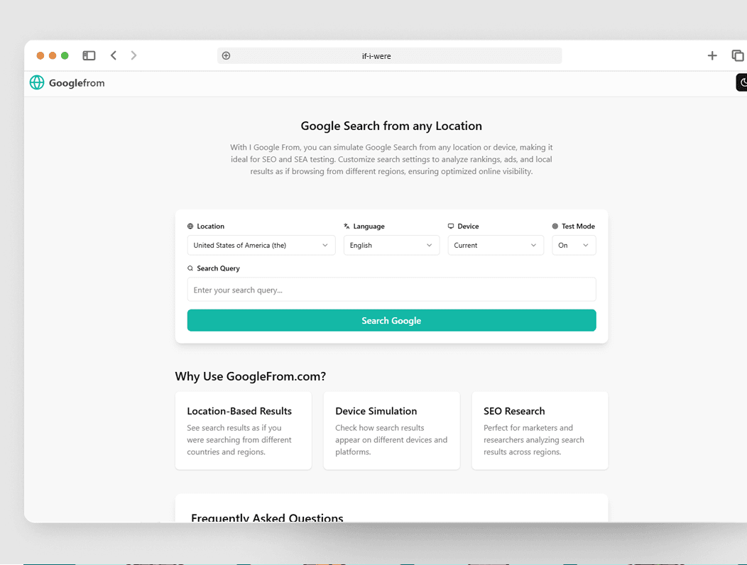 GoogleFrom